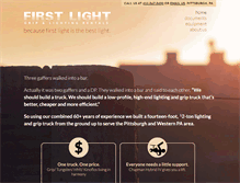 Tablet Screenshot of firstlightrentals.com